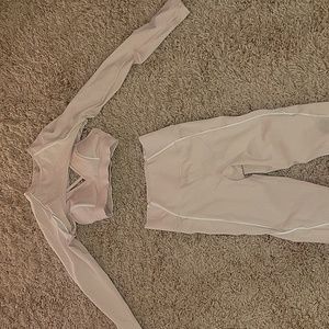 3 Pcs Pink Workout Set Size S